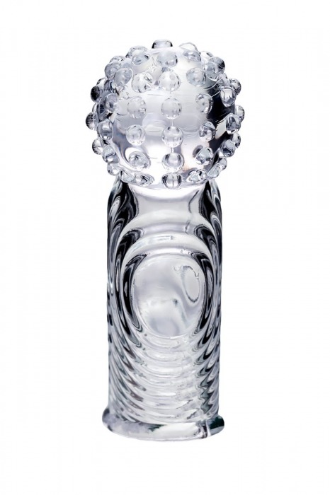 Прозрачная рельефная насадка на палец Ricol - 8 см. - A-toys в Великом Новгороде Прозрачная рельефная насадка на палец Ricol - 8 см. - A-toys