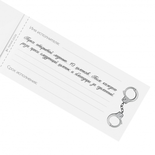 Эротическая игра-купоны «Чековая книжка. Накажи меня» - Сима-Ленд - купить с доставкой в Великом Новгороде