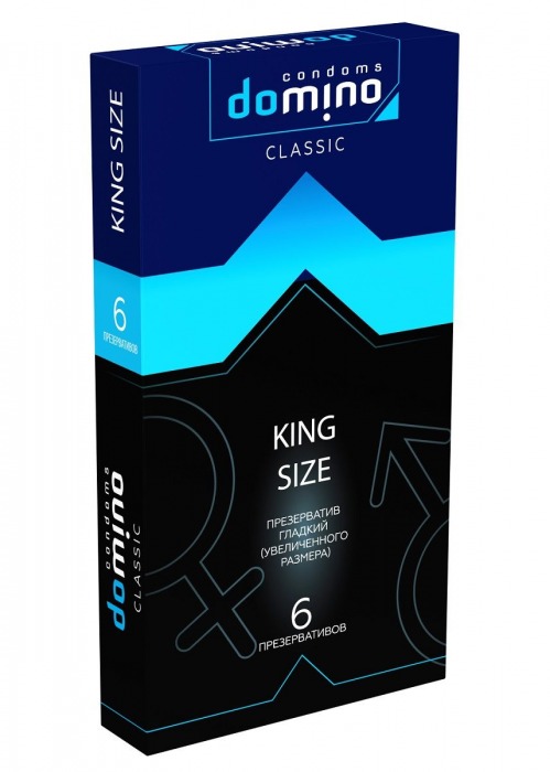 Презервативы увеличенного размера DOMINO Classic King size - 6 шт. - Domino - купить с доставкой в Великом Новгороде