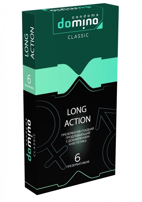 Презервативы с пролонгирующим эффектом DOMINO Classic Long action - 6 шт. - Domino - купить с доставкой в Великом Новгороде