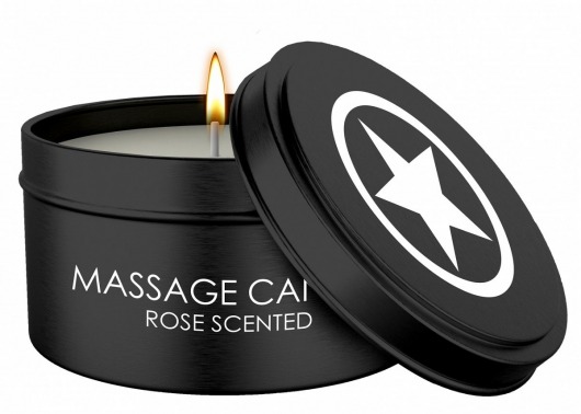 Массажная свеча с ароматом розы Massage Candle - Shots Media BV - купить с доставкой в Великом Новгороде