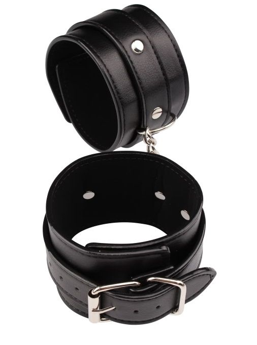 Черные оковы Classic Ankle Cuffs - Chisa - купить с доставкой в Великом Новгороде