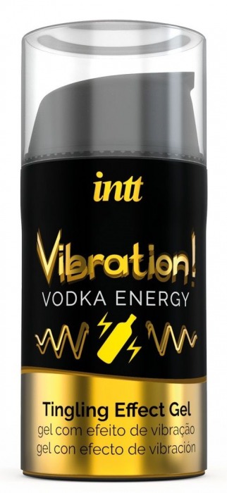 Жидкий интимный гель с эффектом вибрации Vibration! Vodka Energy - 15 мл. - INTT - купить с доставкой в Великом Новгороде