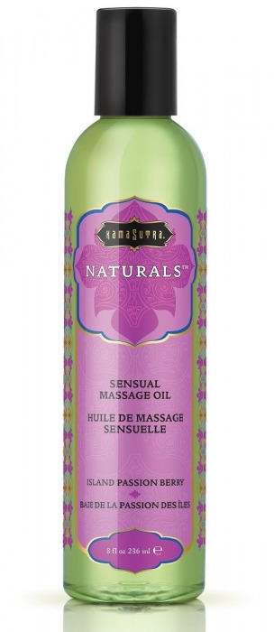 Массажное масло Naturals Island Passion Berry с ароматом тропических фруктов - 236 мл. - Kama Sutra - купить с доставкой в Великом Новгороде
