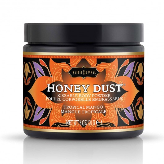 Пудра для тела Honey Dust Body Powder с ароматом манго - 170 гр. - Kama Sutra - купить с доставкой в Великом Новгороде