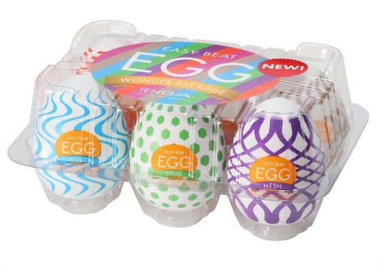 Набор из 6 мастурбаторов Tenga EGG IV с различным рельефом - Tenga - в Великом Новгороде купить с доставкой