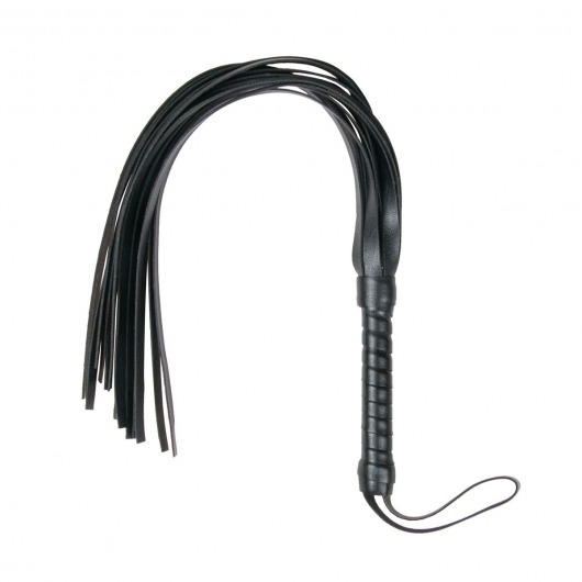 Черный флоггер Flogger Whip - 46 см. - Easy toys - купить с доставкой в Великом Новгороде