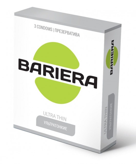 Ультратонкие презервативы Bariera Ultra Thin - 3 шт. - Bariera - купить с доставкой в Великом Новгороде