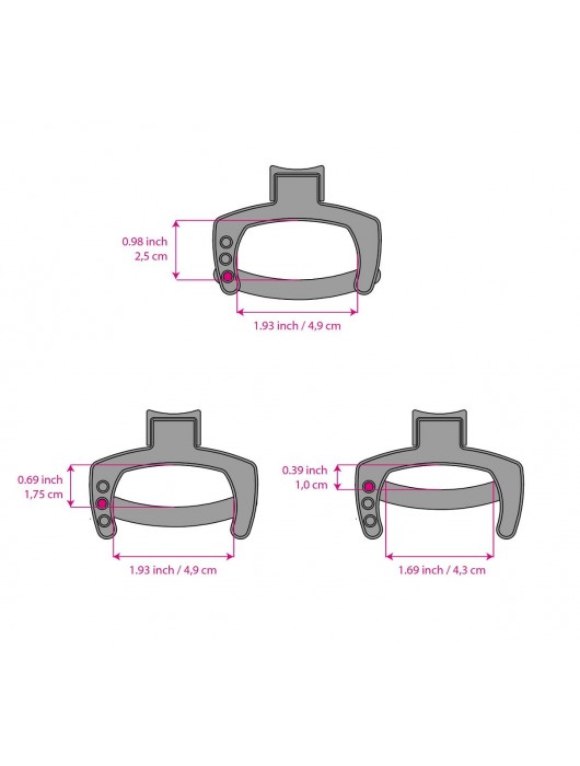 Кольцо с зажимом для мошонки для пояса верности Pubic Enemy - MyStim - купить с доставкой в Великом Новгороде