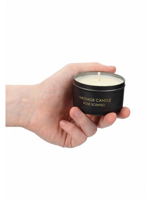 Массажная свеча с ароматом розы Massage Candle Rose Scented - 100 гр. - Shots Media BV - купить с доставкой в Великом Новгороде