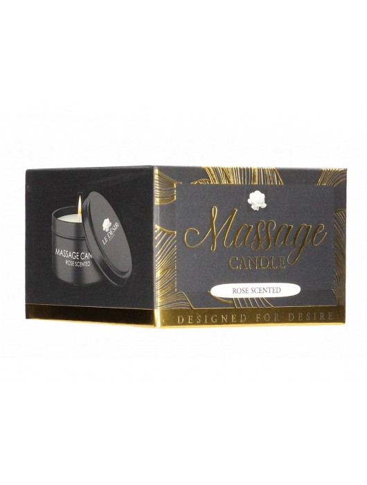 Массажная свеча с ароматом розы Massage Candle Rose Scented - 100 гр. - Shots Media BV - купить с доставкой в Великом Новгороде