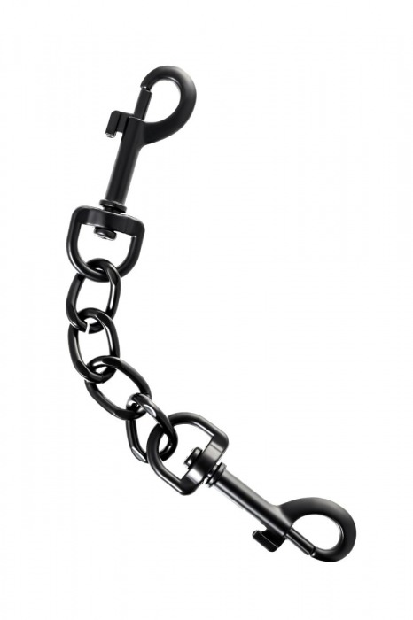 Узкие черные наручники на сцепке - ToyFa - купить с доставкой в Великом Новгороде