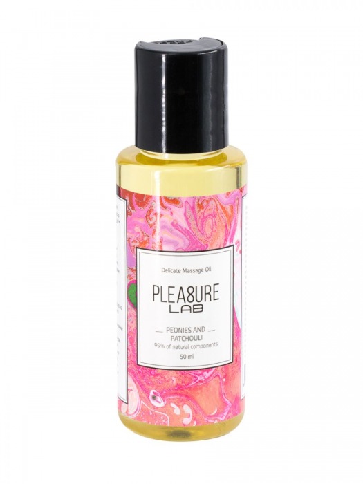 Массажное масло Pleasure Lab Delicate с ароматом пиона и пачули - 50 мл. - Pleasure Lab - купить с доставкой в Великом Новгороде