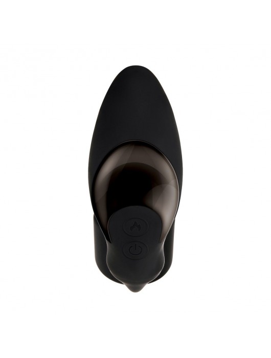 Черный вибромассажер простаты с эрекционным кольцом Strapped   Tapped - Zero Tolerance - в Великом Новгороде купить с доставкой