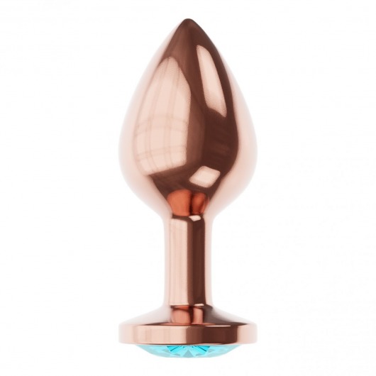Пробка цвета розового золота с малиновым кристаллом Diamond Topaz Shine L - 8,3 см. - Lola Games - купить с доставкой в Великом Новгороде