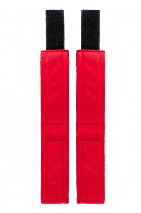 Красно-черные велюровые оковы Anonymo - ToyFa - купить с доставкой в Великом Новгороде