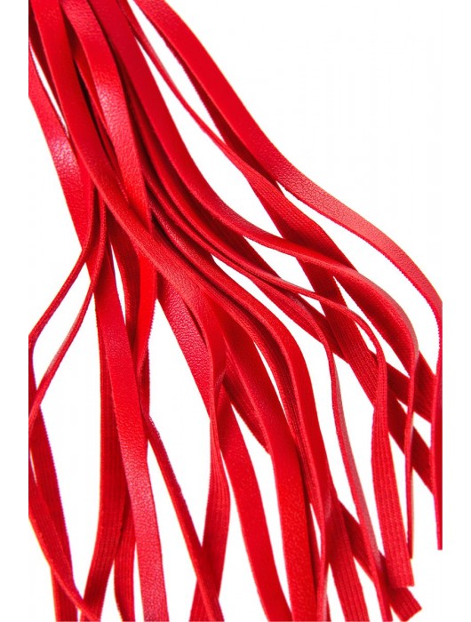 Красно-черный флоггер Anonymo - 28 см. - ToyFa - купить с доставкой в Великом Новгороде