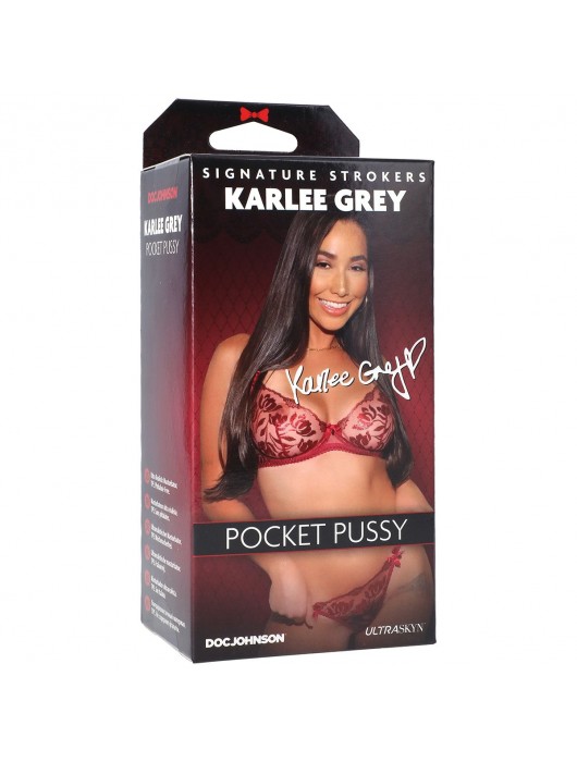 Мастурбатор-вагина Karlee Grey ULTRASKYN Pocket Pussy - Doc Johnson - в Великом Новгороде купить с доставкой