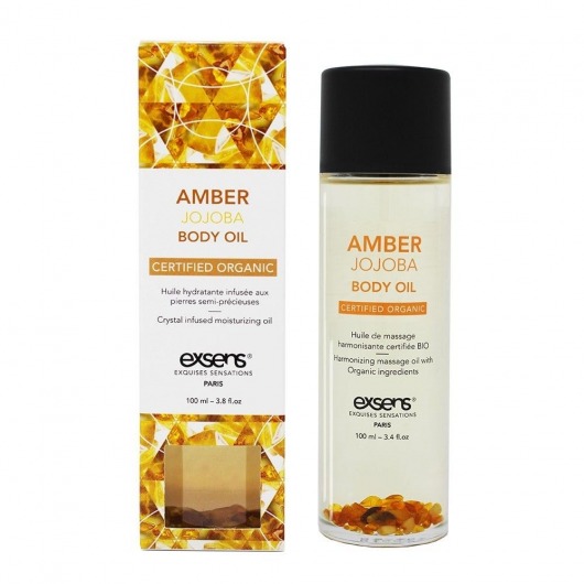 Органическое массажное масло AMBER JOJOBA - 100 мл. - Exsens - купить с доставкой в Великом Новгороде