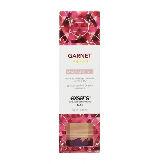 Органическое массажное масло GARNET ARGAN - 100 мл. - Exsens - купить с доставкой в Великом Новгороде