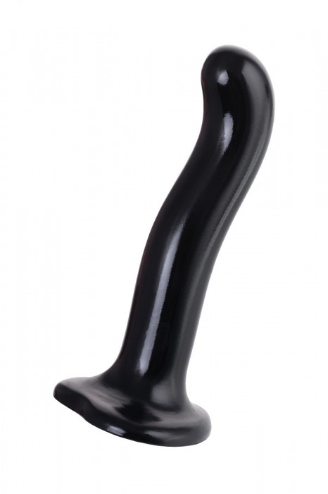 Черный стимулятор для пар P G-Spot Dildo Size M - 18 см. - Strap-on-me - в Великом Новгороде купить с доставкой