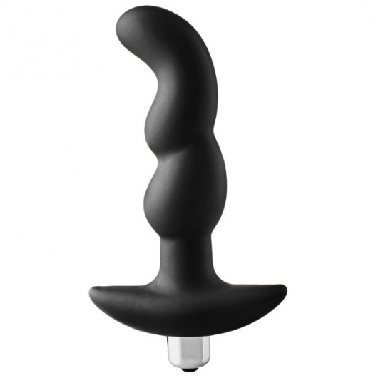 Черная вибропробка для простаты FantASStic Vibrating Prostate Plug - 14,5 см. - Dream Toys - в Великом Новгороде купить с доставкой