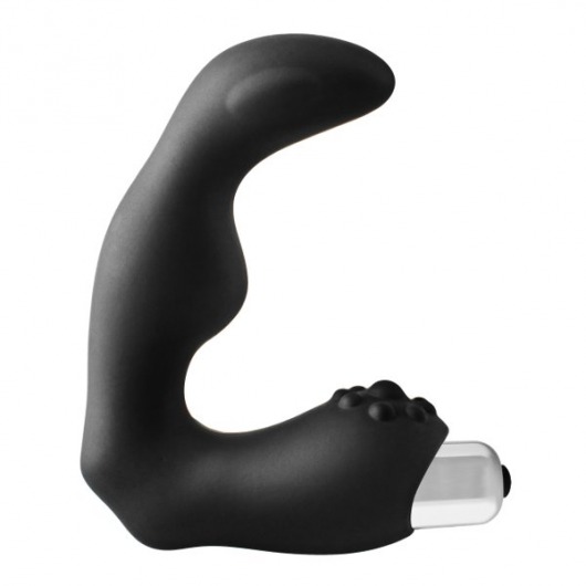 Черный вибромассажер простаты FantASStic Vibrating Prostate Massager - 11,3 см. - Dream Toys - в Великом Новгороде купить с доставкой