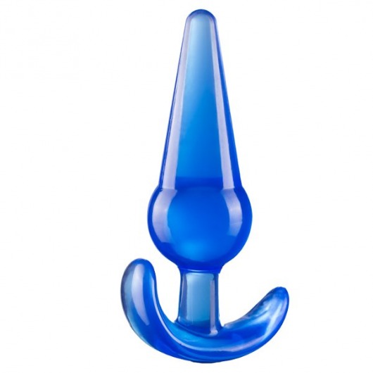 Синяя анальная пробка в форме якоря Large Anal Plug - 12,2 см. - Blush Novelties