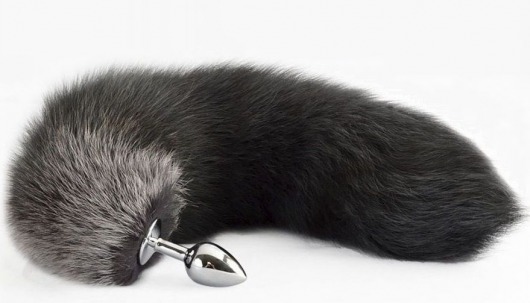 Серебристая анальная пробка с хвостом - Sitabella в Великом Новгороде Серебристая анальная пробка с хвостом - Sitabella