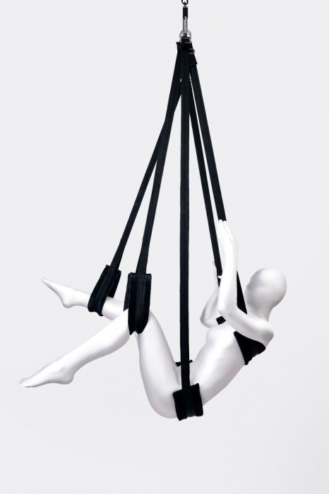 Черные секс-качели Anonymo №0503 - ToyFa - купить с доставкой в Великом Новгороде