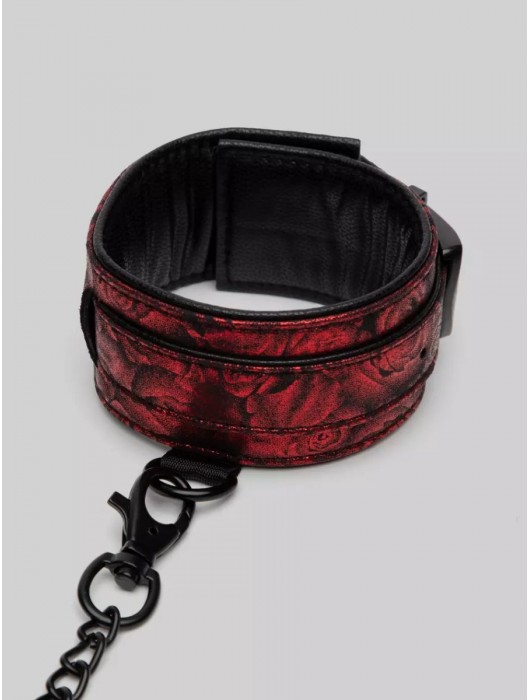 Красно-черные оковы Reversible Faux Leather Ankle Cuffs - Fifty Shades of Grey - купить с доставкой в Великом Новгороде
