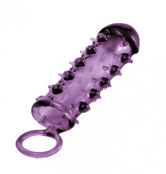 Закрытая фиолетовая насадка с пупырышками SAMURAI PENIS SLEEVE PURPLE - 14,5 см. - NMC - в Великом Новгороде купить с доставкой