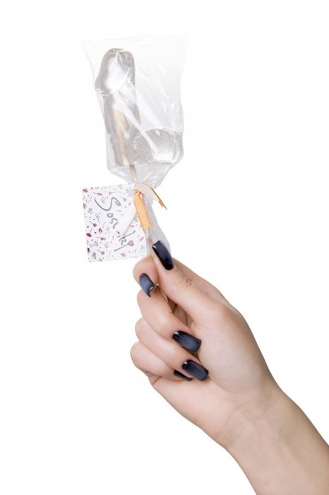 Прозрачный леденец в форме фаллоса со вкусом пина колады - Sosuчki - купить с доставкой в Великом Новгороде