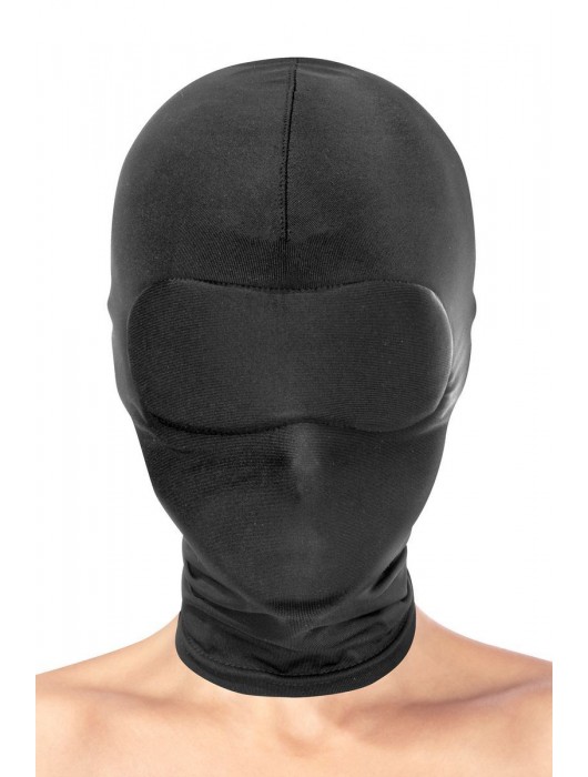 Сплошная маска-шлем с имитацией повязки для глаз - Fetish Tentation - купить с доставкой в Великом Новгороде