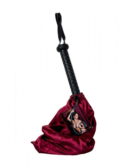 Длинный кожаный кнут с хлопушками на конце - ToyFa - купить с доставкой в Великом Новгороде