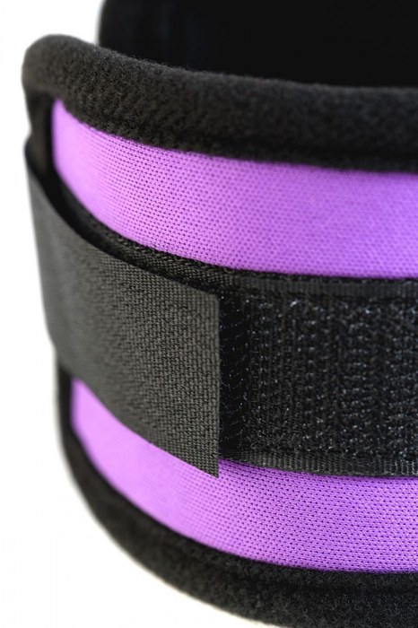 Наручники из неопрена фиолетового цвета - ToyFa - купить с доставкой в Великом Новгороде