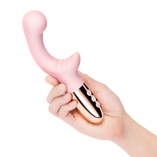 Розовый вибромассажер с двумя моторами Le Wand XO - 19 см. - Le Wand