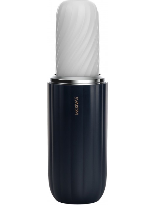 Черно-белый интерактивный мастурбатор Alex Neo 2 - Svakom - в Великом Новгороде купить с доставкой