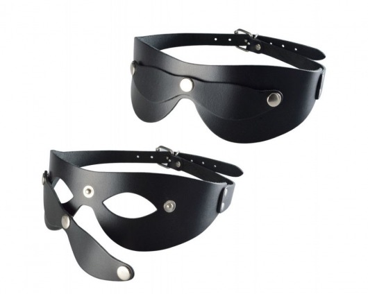 Черная кожаная маска  Новичок - Sitabella - купить с доставкой в Великом Новгороде