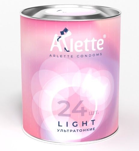 Ультратонкие презервативы Arlette Light - 24 шт. - Arlette - купить с доставкой в Великом Новгороде