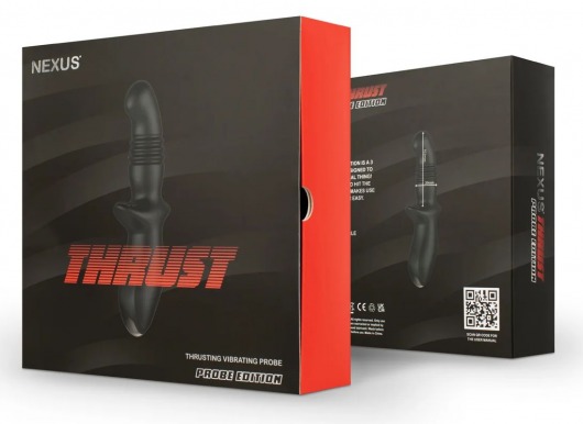 Черный вибромассажер простаты Nexus Thrust с возвратно-поступательными движениями - Nexus Range - в Великом Новгороде купить с доставкой