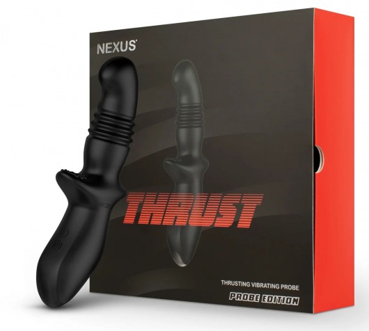Черный вибромассажер простаты Nexus Thrust с возвратно-поступательными движениями - Nexus Range - в Великом Новгороде купить с доставкой
