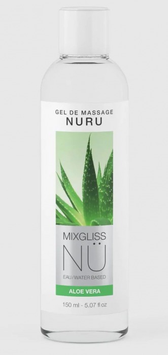 Массажный гель на водной основе Mixgliss NU Aloe Vera - 150 мл. - Strap-on-me - купить с доставкой в Великом Новгороде