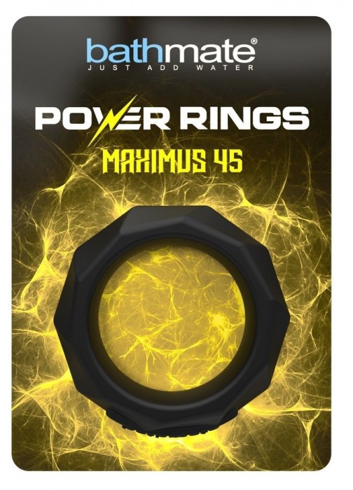 Черное эрекционное кольцо Maximus 45 - Bathmate - в Великом Новгороде купить с доставкой
