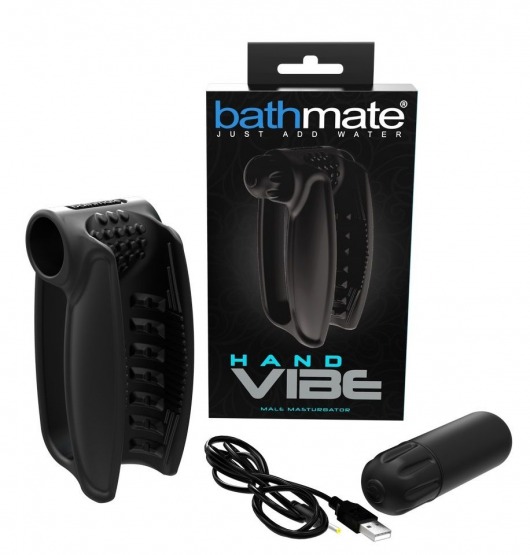 Черный вибромастурбатор Hand Vibe - Bathmate - в Великом Новгороде купить с доставкой