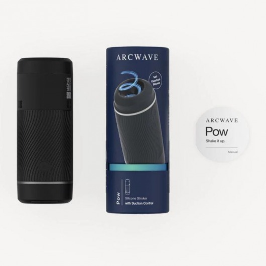 Черный мастурбатор с контролем всасывания Arcwave Pow Stroker - Arcwave - в Великом Новгороде купить с доставкой