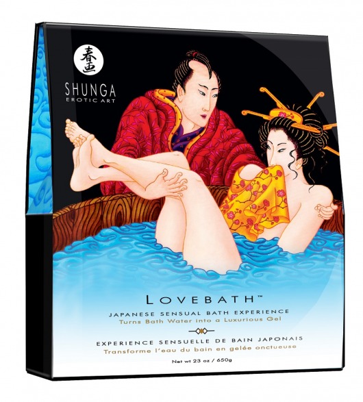 Соль для ванны Lovebath Ocean temptation, превращающая воду в гель - 650 гр. - Shunga - купить с доставкой в Великом Новгороде