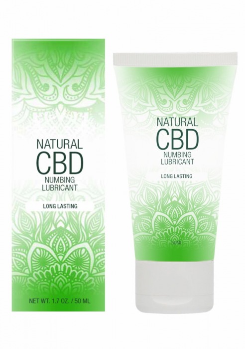 Лубрикант с пролонгирующим эффектом Natural CBD Numbing Lubricant - 50 мл. - Shots Media BV - купить с доставкой в Великом Новгороде