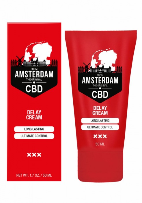 Крем-пролонгатор CBD from Amsterdam Delay Cream - 50 мл. - Shots Media BV - купить с доставкой в Великом Новгороде