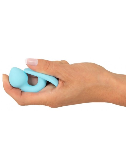 Голубая анальная втулка Mini Butt Plug - 7,1 см. - Orion